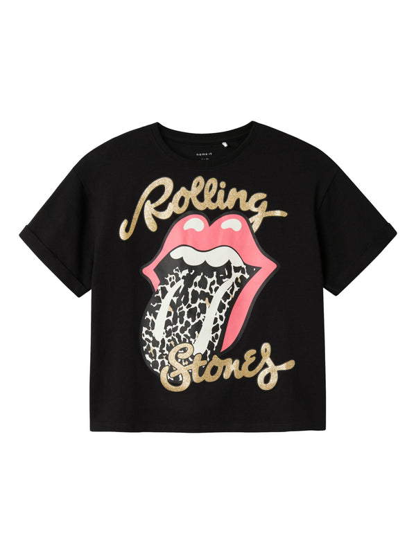 ΠΑΙΔΙΚO T-SHIRT NAME IT NKFFARDA ROLLINGSTONES SS NREG TOP UNV
