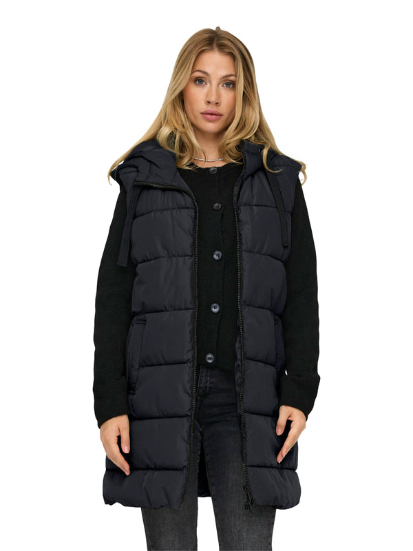 ΓΥΝΑΙΚΕΙΟ ΑΜΑΝΙΚΟ ΜΠΟΥΦΑΝ ONLY ONLCLAIRE PUFFER HOOD WAISTCOAT