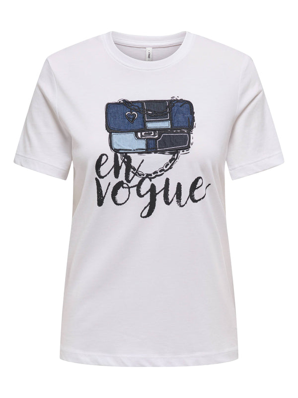 ΓΥΝΑΙΚΕΙΟ T-SHIRT ONLY ONLEMMA LIFE LADY TOP BAG