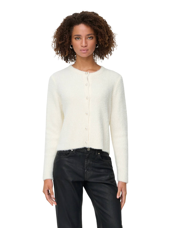 ΓΥΝΑΙΚΕΙΑ ΠΛΕΚΤΗ ΖΑΚΕΤΑ ONLY ONLPETRA LS PEARL O-NECK CARDI CC KNT