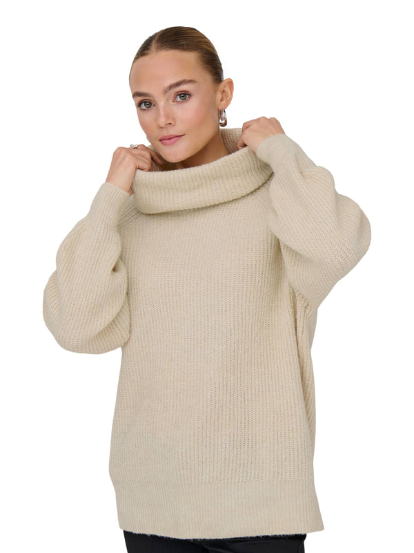 ΓΥΝΑΙΚΕΙΟ ΠΛΕΚΤΟ ΖΙΒΑΓΚΟ ONLY ONLWHITNEY LIFE LS LOOSE ROLLNECK KNT