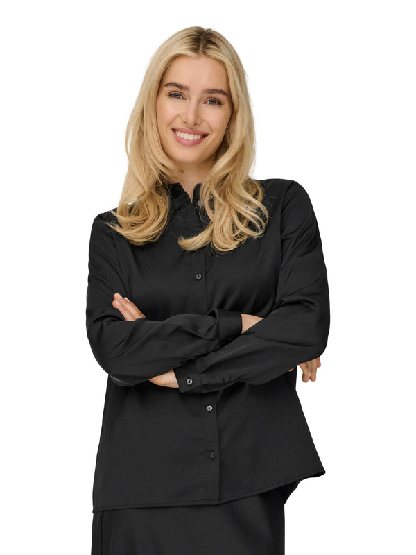 ΓΥΝΑΙΚΕΙΟ ΣΑΤΕΝ ΠΟΥΚΑΜΙΣΟ ONLY ONLMIKA VIS SATIN L/S WVN