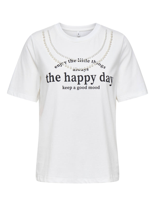 ΓΥΝΑΙΚΕΙΟ T-SHIRT ONLY ONLJOLLY LIFE S/S BOXY PRINT TOP JRS