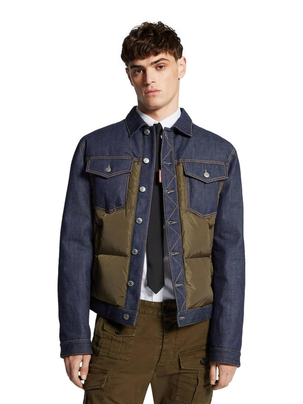 ΑΝΔΡΙΚΟ ΜΠΟΥΦΑΝ DSQUARED2 HYBRID PUFFER JEAN JACKET