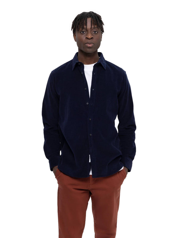 ΑΝΔΡΙΚΟ ΚΟΤΛΕ ΠΟΥΚΑΜΙΣΟ SELECTED SLHREGOWEN CORD SHIRT