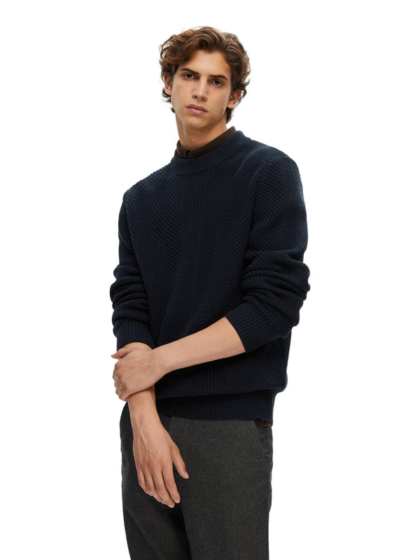 ΑΝΔΡΙΚΟ ΠΟΥΛΟΒΕΡ SELECTED SLHCARL LS KNIT STU CREW NECK