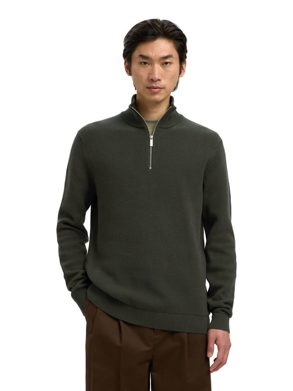 ΑΝΔΡΙΚΟ ΠΟΥΛΟΒΕΡ SELECTED SLHDANE LS KNIT STRUCTURE HALF ZIP