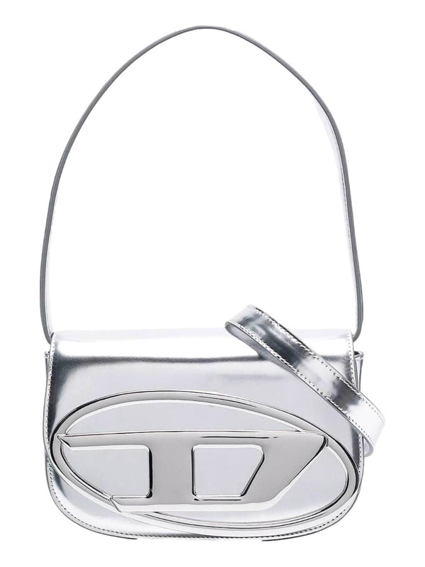 DIESEL ICONIC MIRRORED LEATHER SHOULDER BAG 1DR