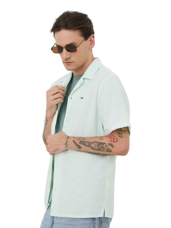 ΑΝΔΡΙΚΟ ΠΟΥΚΑΜΙΣΟ TOMMY JEANS LINEN BLEND CAMP SHIRT EXT