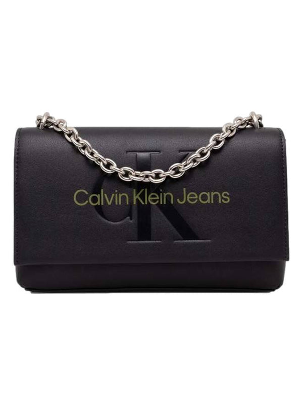 ΓΥΝΑΙΚΕΙΑ ΤΣΑΝΤΑ ΩΜΟΥ CALVIN KLEIN JEANS SCULPTED EW FLAP CONV25 MONO