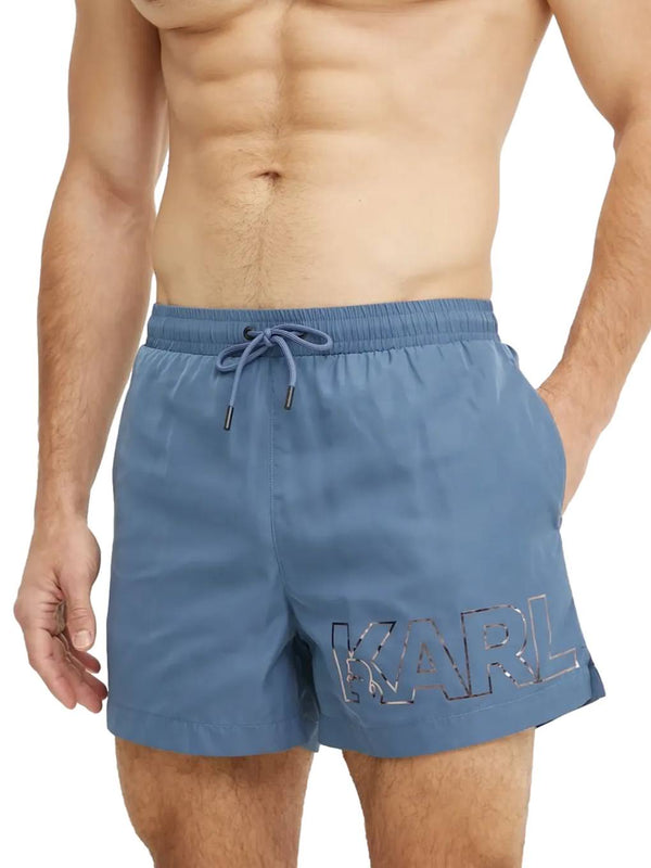ΑΝΤΡΙΚΟ ΜΑΓΙΟ KARL LAGERFELD METALLIC LOGO SHORT