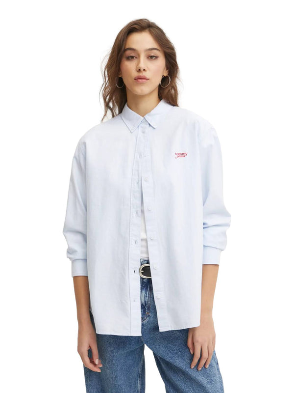 ΓΥΝΑΙΚΕΙΟ ΠΟΥΚΑΜΙΣΟ TOMMY JEANS TJW RLX SCRIPT OCFORD SHIRT
