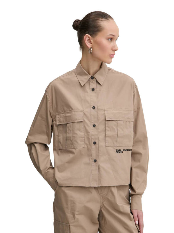 ΓΥΝΑΙΚΕΙΟ ΠΟΥΚΑΜΙΣΟ KARL LAGERFELD JEANS KLJ BOXY UTILITY SHIRT