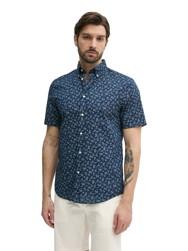 ΑΝΔΡΙΚΟ ΠΟΥΚΑΜΙΣΟ TOMMY HILFIGER COTTON LINEN PAISLEY RF SS SHIRT