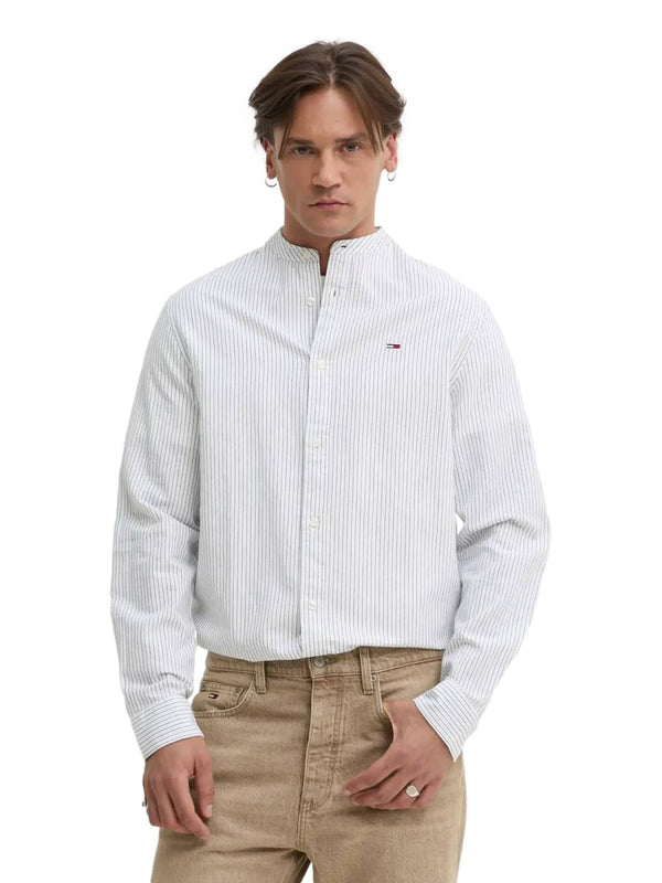 ΑΝΔΡΙΚΟ ΜΑΟ ΠΟΥΚΑΜΙΣΟ TOMMY JEANS LINEN MIX STRIPE