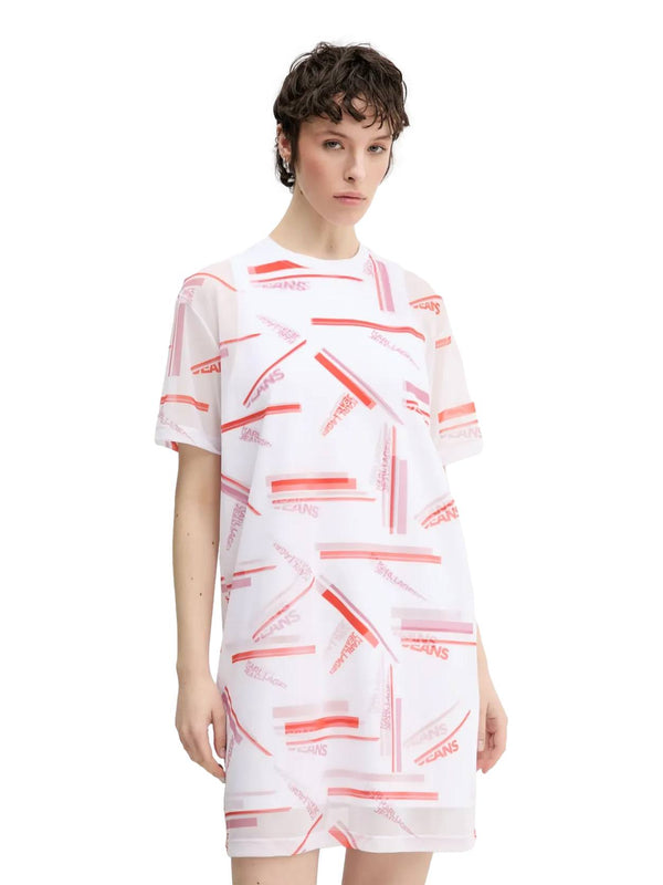 ΓΥΝΑΙΚΕΙΟ ΦΟΡΕΜΑ KARL LAGERFELD JEANS KLJ PRINTED MESH DRESS