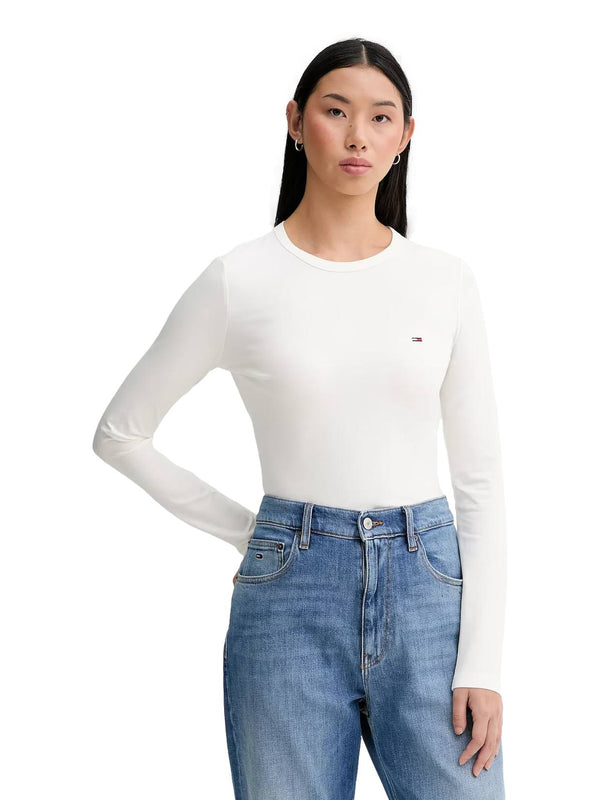 ΓΥΝΑΙΚΕΙΑ ΜΠΛΟΥΖΑ TOMMY JEANS  TJM SLIM JERSEY LS TEE