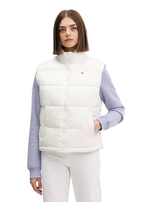 ΓΥΝΑΙΚΕΙΟ ΑΜΑΝΙΚΟ ΜΠΟΥΦΑΝ TOMMY JEANS TJM ESSENTIAL PUFFER VEST SHINY