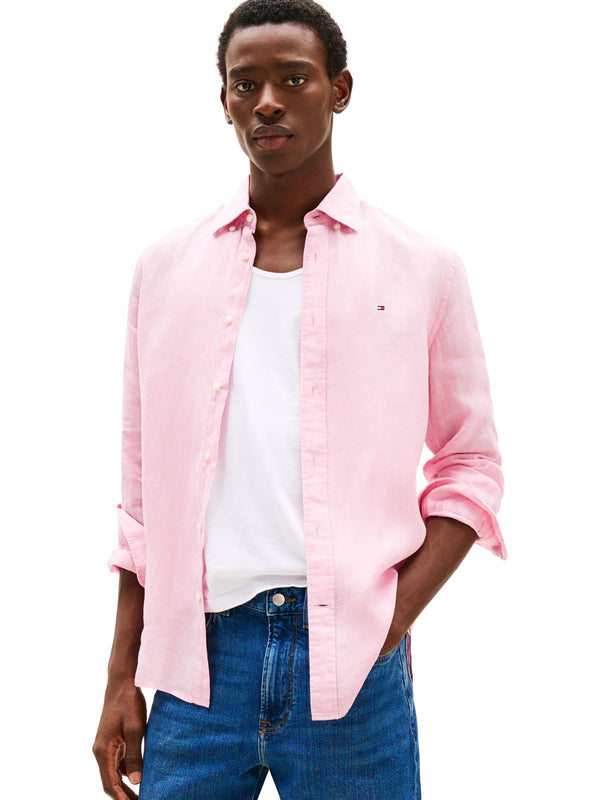 ΑΝΔΡΙΚΟ ΠΟΥΚΑΜΙΣΟ TOMMY HILFIGER PIGMENT DYED LI SOLID RF SHIRT
