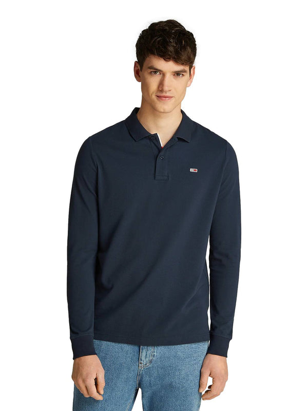 ΑΝΔΡΙΚΗ ΜΠΛΟΥΖΑ POLO TOMMY JEANS TLM SLIM PLACKET LS POLO