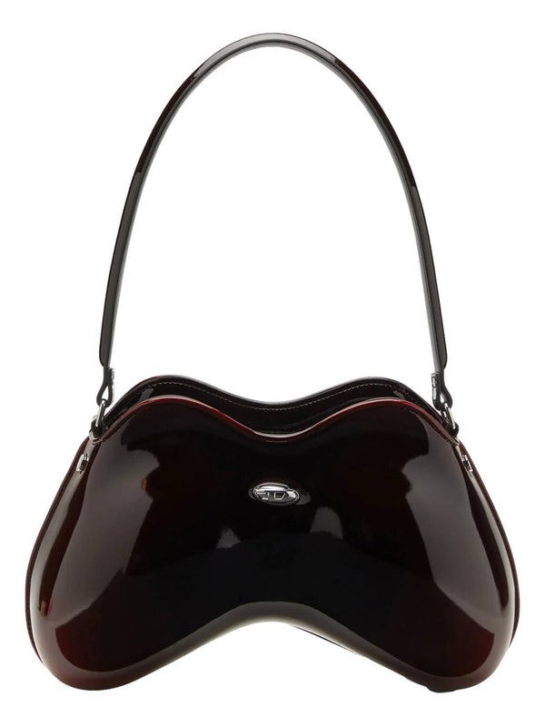 DIESEL DOUBLE-D RIGID SHOULDER DEGRADE GLOSSY BAG