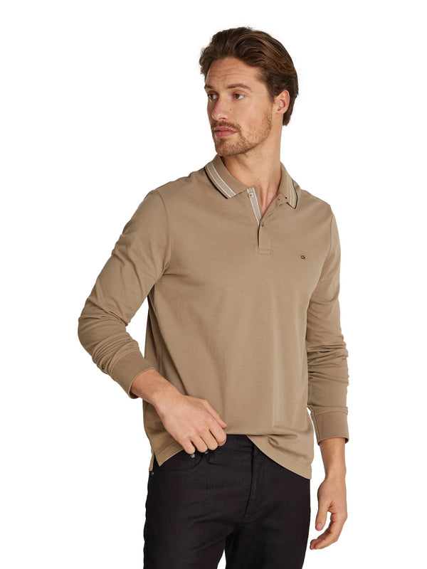 ΑΝΔΡΙΚΗ ΜΠΛΟΥΖΑ POLO CALVIN KLEIN STRETCH PIQUE MULTI TIP LS POLO