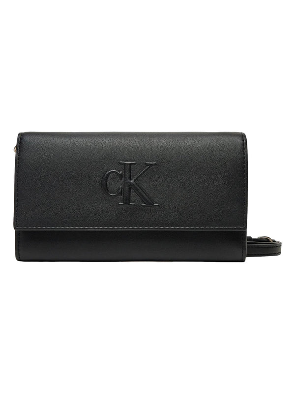 ΓΥΝΑΙΚΕΙΑ ΤΣΑΝΤΑ ΠΟΡΤΟΦΟΛΙ CALVIN KLEIN JEANS SCULPTED LONG FOLD STRAP WALLET