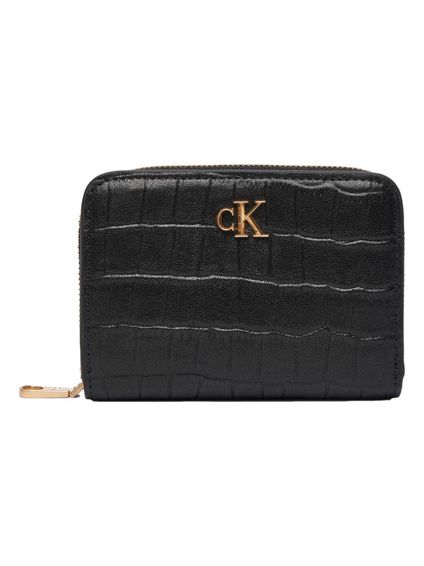 ΓΥΝΑΙΚΕΙΟ ΠΟΡΤΟΦΟΛΙ CALVIN KLEIN CROC MEDIUM FLAP ZIP AROUND