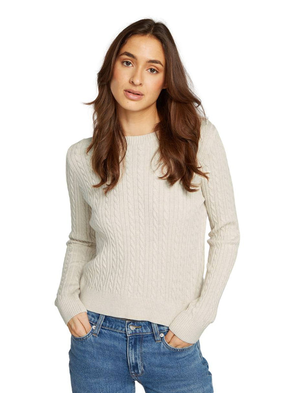 ΓΥΝΑΙΚΕΙΟ ΠΟΥΛΟΒΕΡ TOMMY JEANS TJW CABLE ESSENTIAL SWEATER