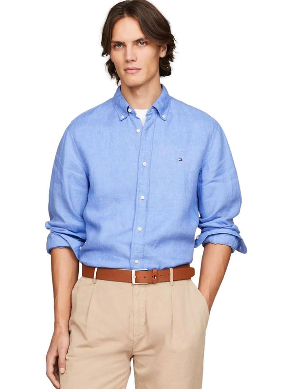 ΑΝΔΡΙΚΟ ΠΟΥΚΑΜΙΣΟ TOMMY HILFIGER PIGMENT DYED LI SOLID RF SHIRT