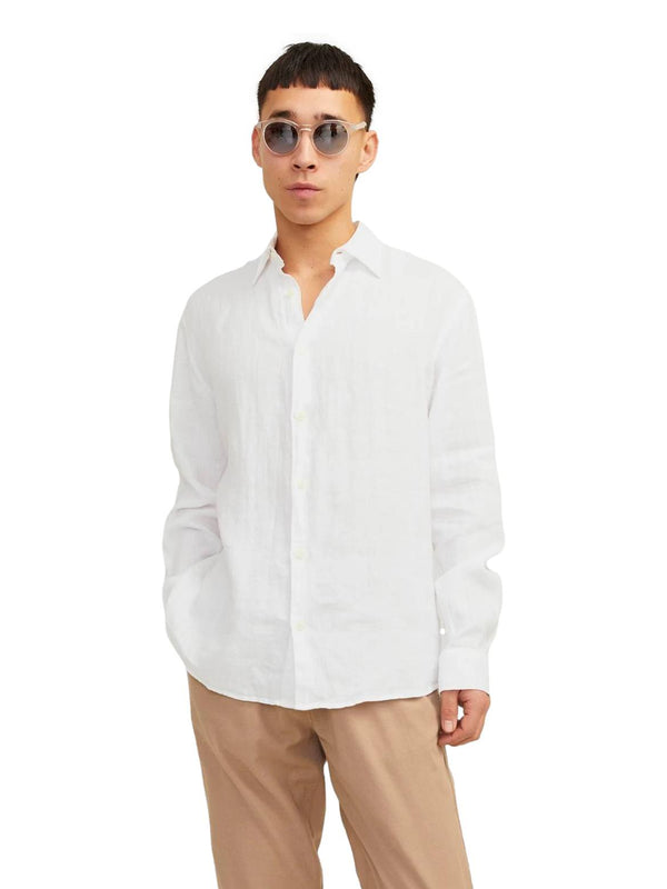 ΑΝΔΡΙΚΟ ΠΟΥΚΑΜΙΣΟ JACK & JONES JPRCCLAWRENCE LINEN SHIRT L/S SN