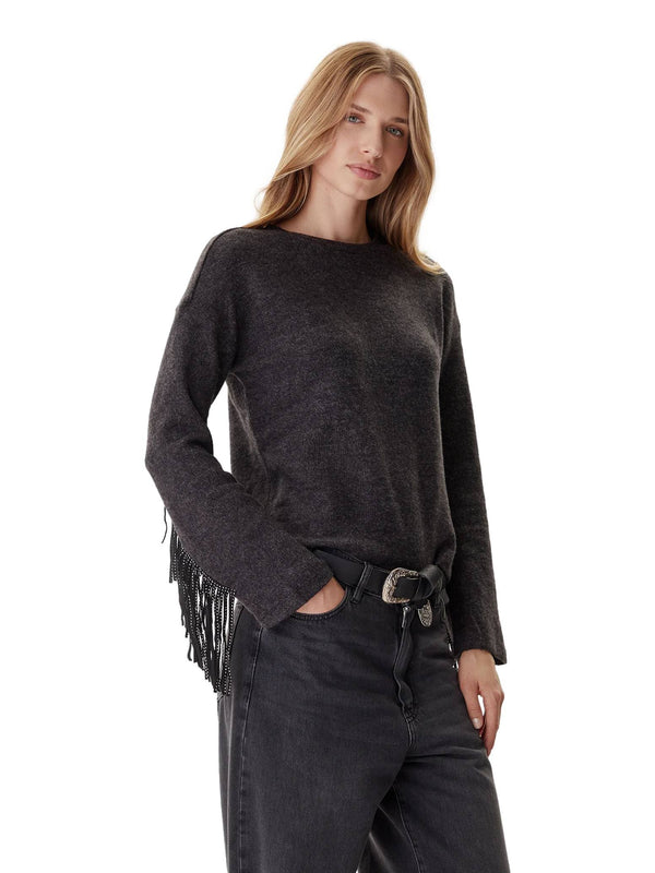 ΓΥΝΑΙΚΕΙΟ ΠΛΕΚΤΟ ONLY ONLJAKE LIFE L/S FRINGE TOP JRS