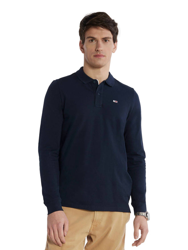 ΑΝΔΡΙΚΗ ΜΠΛΟΥΖΑ POLO TOMMY JEANS TLM SLIM PLACKET LS POLO