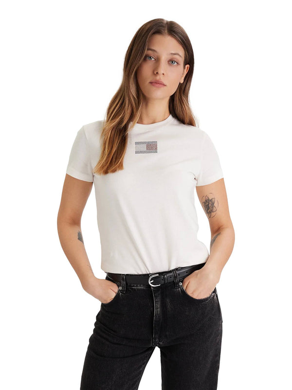 ΓΥΝΑΙΚΕΙΟ T-SHIRT TOMMY JEANS TJW  REG PARTY FLAG TEE EXT