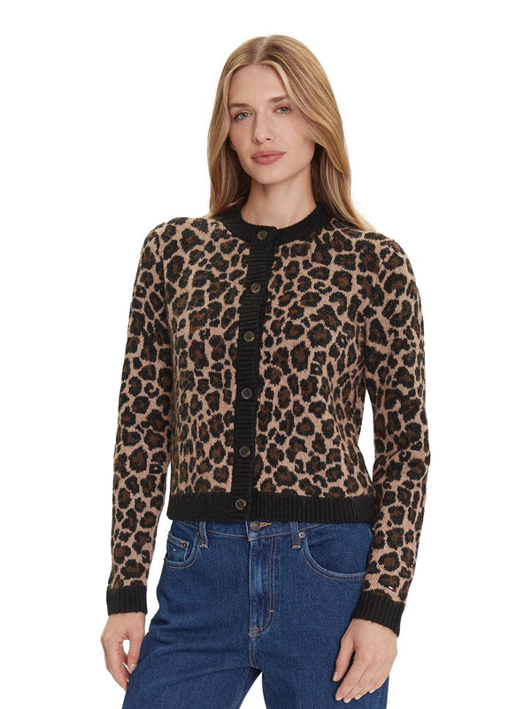 ΓΥΝΑΙΚΕΙΑ ΠΛΕΚΤΗ ΖΑΚΕΤΑ TOMMY JEANS LEOPARD CARDIGAN