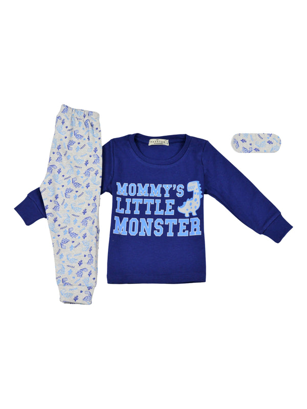 ΠΑΙΔΙΚΟ ΣΕΤ ΠΥΤΖΑΜΑ HASHTAG ''LITTLE MONSTER''