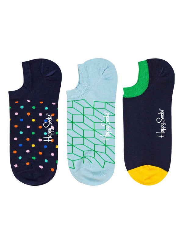 HAPPY SOCKS DOT NO SHOW SET 3-PACK