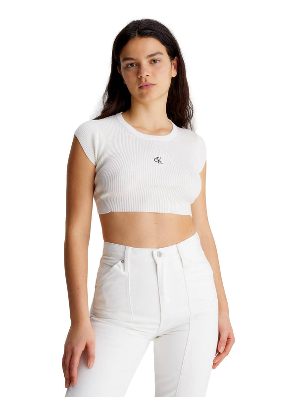 ΓΥΝΑΙΚΕΙΟ TOP  CALVIN KLEIN JEANS OPEN BACK TIED KNITTED