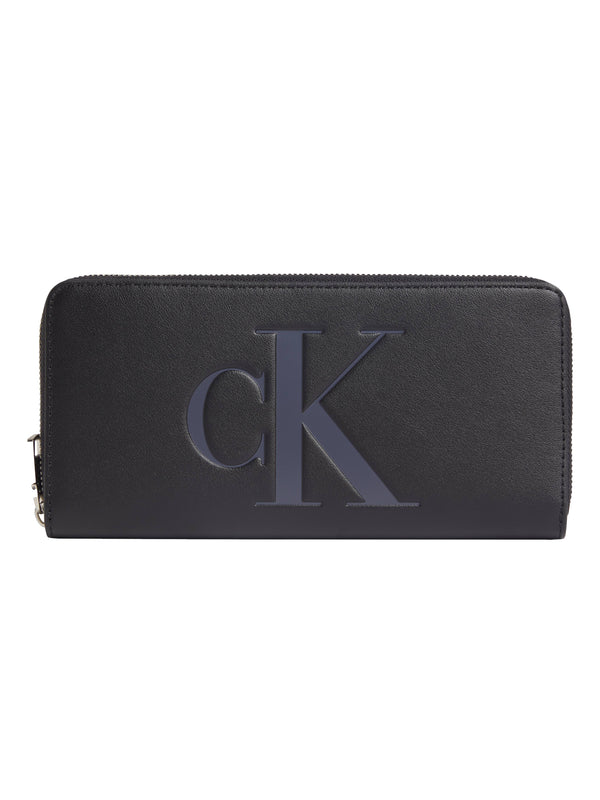 ΓΥΝΑΙΚΕΙΟ ΠΟΡΤΟΦΟΛΙ CALVIN KLEIN SCULPTED ZIP AROUND MONO