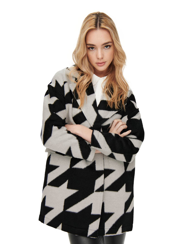 ΓΥΝΑΙΚΕΙΟ ΠΑΛΤΟ ONLY ONLLOOP HOUNDSTOOTH SHACKET CC PNT