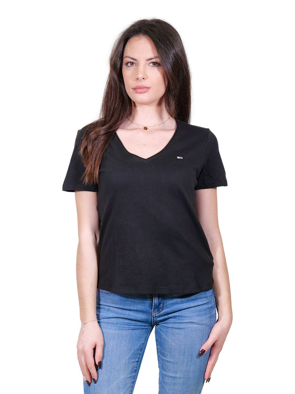 ΓΥΝΑΙΚΕΙΟ T-SHIRT TOMMY JEANS JERSEY V NECK
