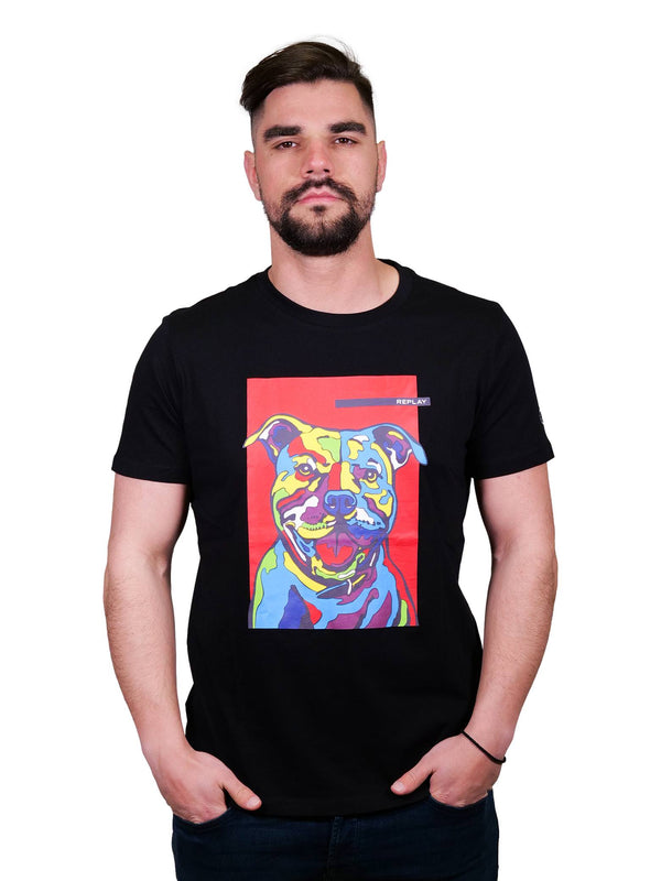 ΑΝΔΡΙΚΟ T-SHIRT REPLAY PITBULL PRINT