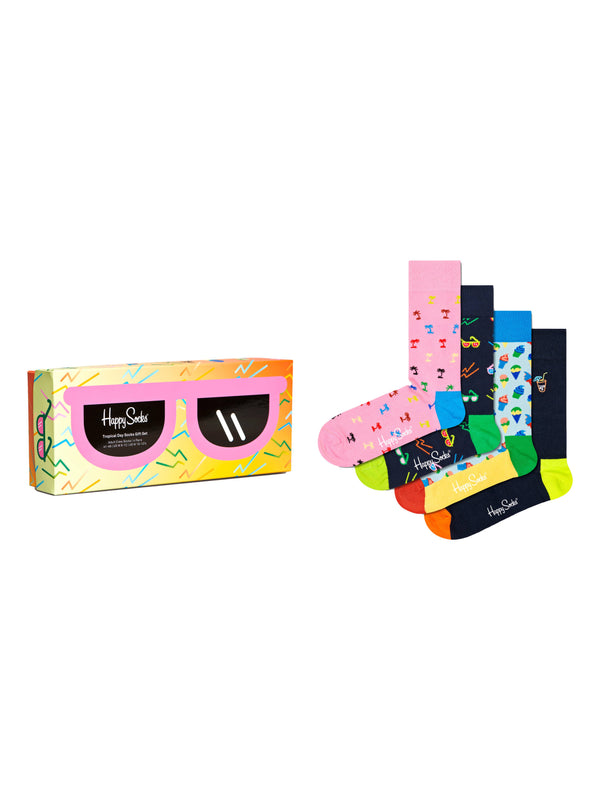 HAPPY SOCKS TROPICAL DAY SET GIFTBOX 4-PACK