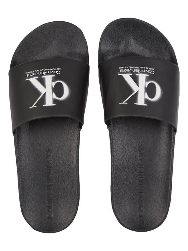 ΑΝΔΡΙΚΑ POOL SLIDES CALVIN KLEIN OVERSIZED BRAND