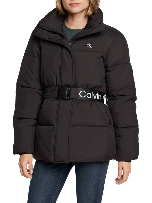 ΓΥΝΑΙΚΕΙΟ ΜΠΟΥΦΑΝ CALVIN KLEIN JEANS LOGO BELT WAISTED SHORT PUFFER